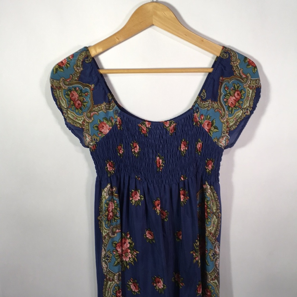 UO Blue Silk Dress
